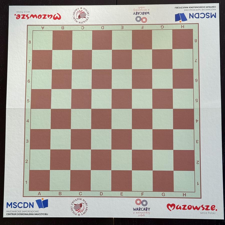 Dwustronna warcabnica 64/100 pól (bez pionów) – plansza do warcabów klasycznych i międzynarodowych